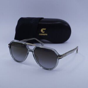 CARRERA 315/S 0KB7 FQ Aviator Sunglasses - Transparent Grey/Grey Gradient
